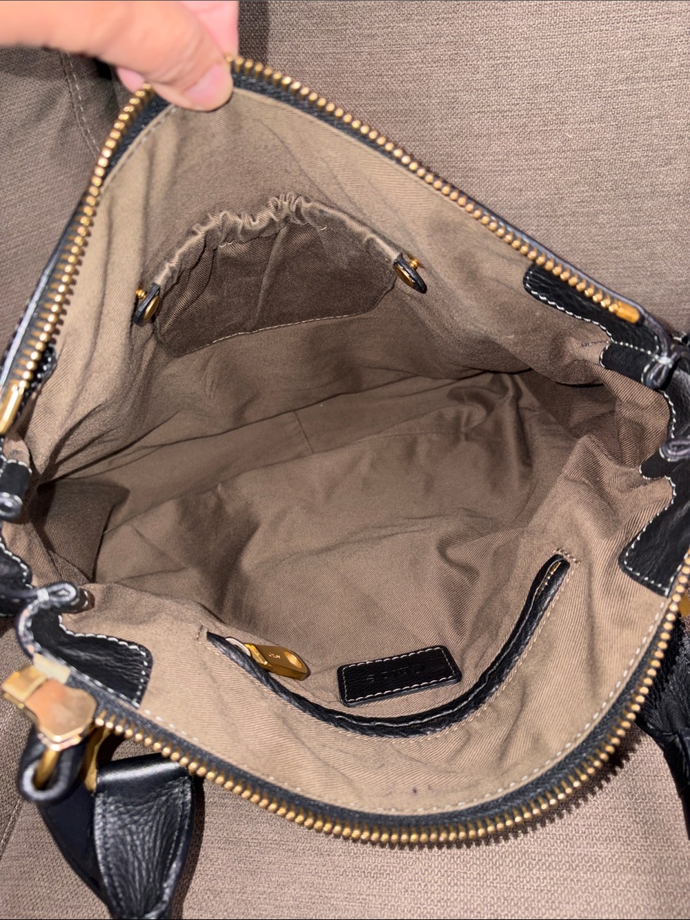 Chloé Marcie Black Leather Satchel - Picture 10 of 15